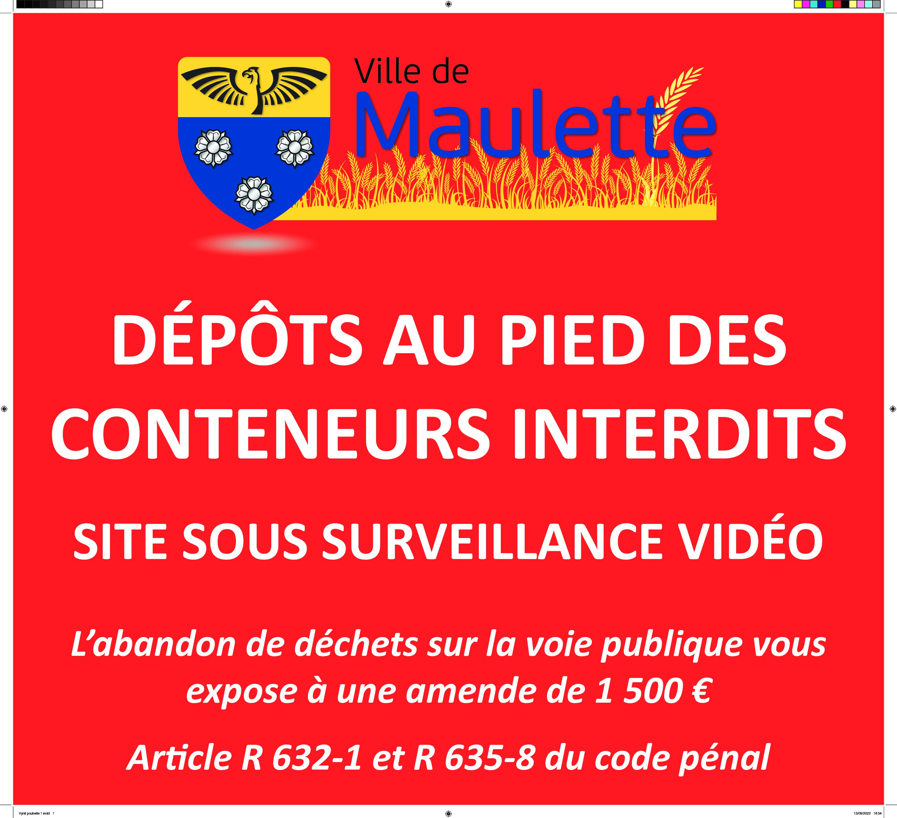 LUTTE CONTRE LES INCIVILITÉS – MAULETTE