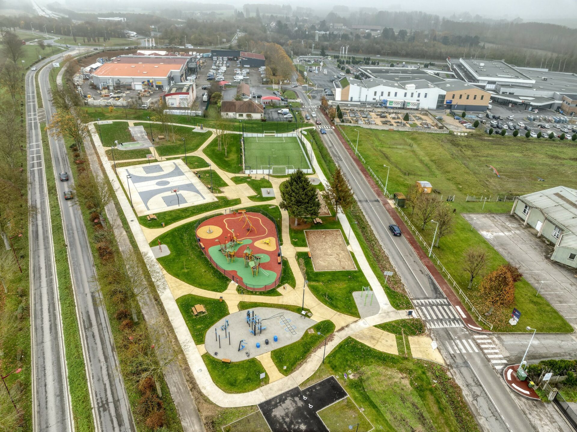 Vidéo d’inauguration du parc multisports