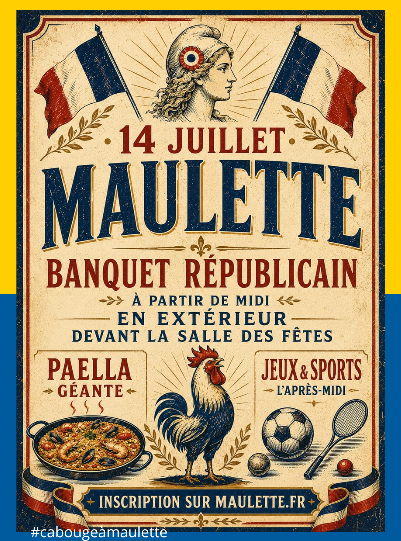 Banquet Républicain du 14 Juillet 2026 à Maulette : Inscriptions ouvertes